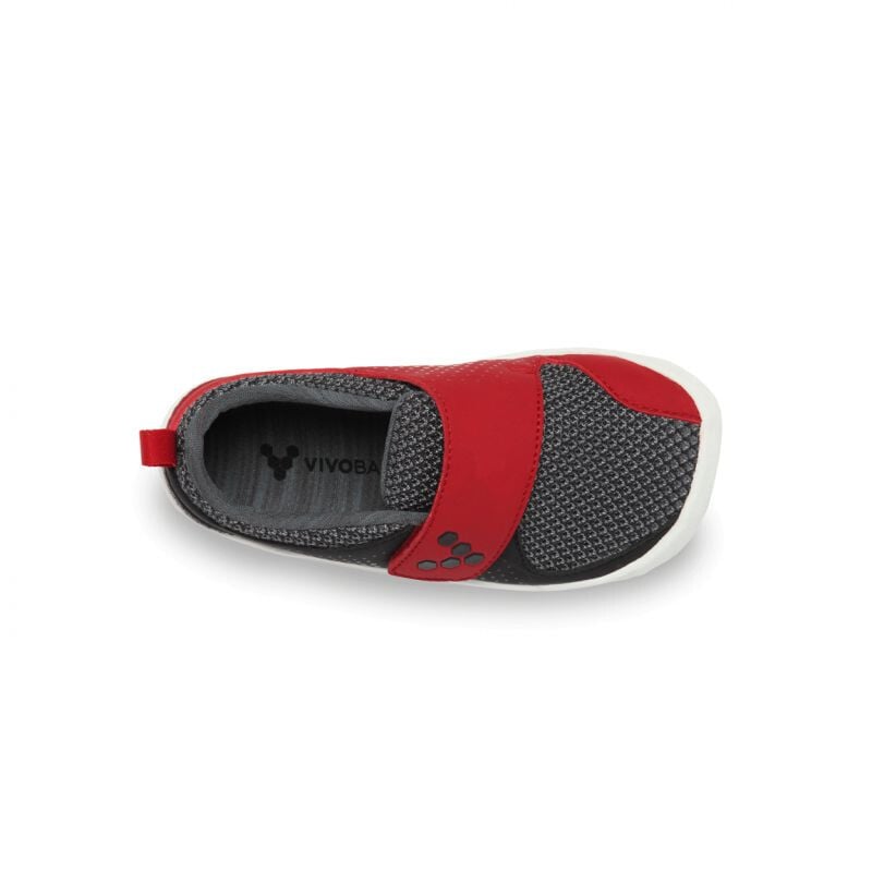 Vivobarefoot, Mini Primus K - 100031-01 - black/red, kind, maat 20 eu