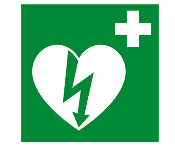 AED pictogram polypropyleenplaat
