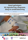 Brochure Goed geholpen bij signalering, diagnose, zorg en ondersteuningrochure (2015)