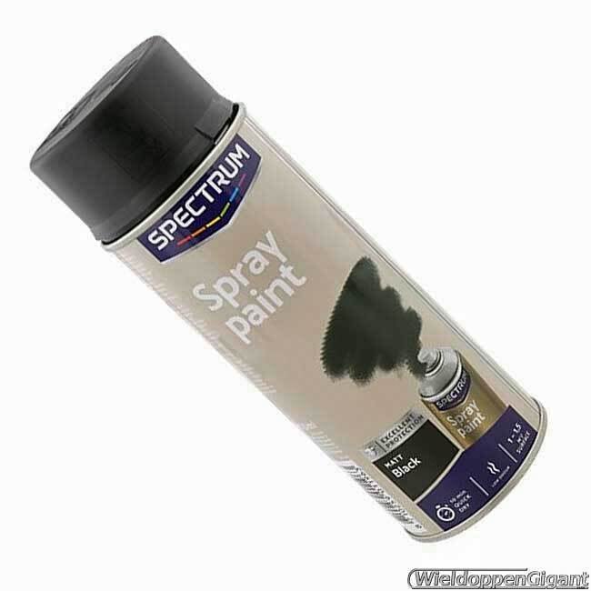 SprayPaint Matzwart inhoud spuitbus 400 ml
