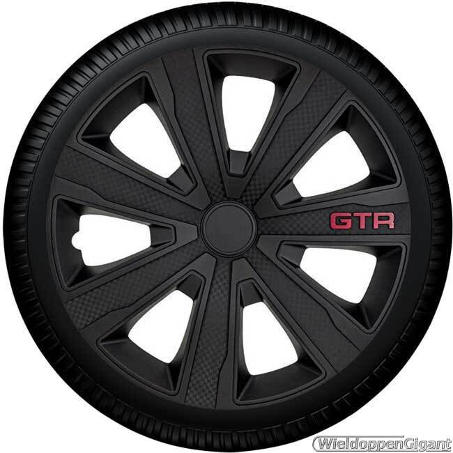 Wieldoppen set GTR Carbon zwart van 14 inch t/m 16 inch