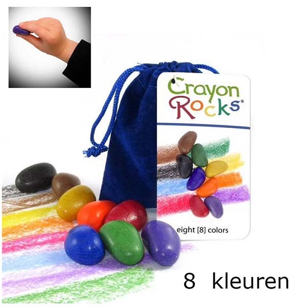 8 crayon rocks
