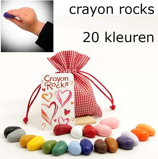 20 crayon rocks