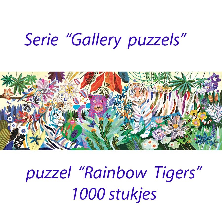 puzzel 'Regenboog tijgers'