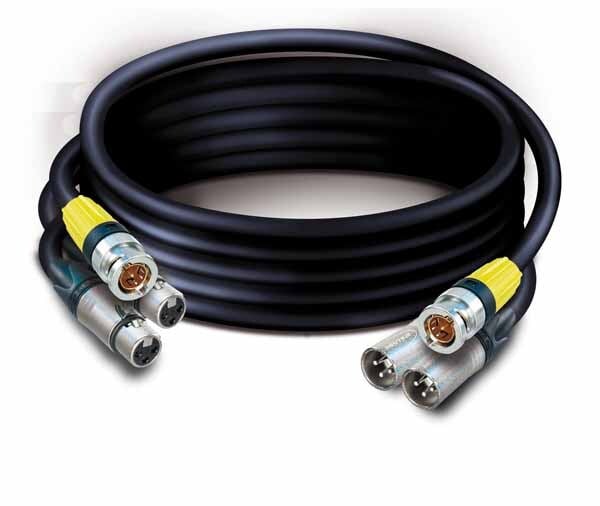 HYBRID Combi kabel  TSK1092 Tasker kabel 1 x HDTV-SDI  2 x Audio AES/EBU  met  Neutrik  connectors