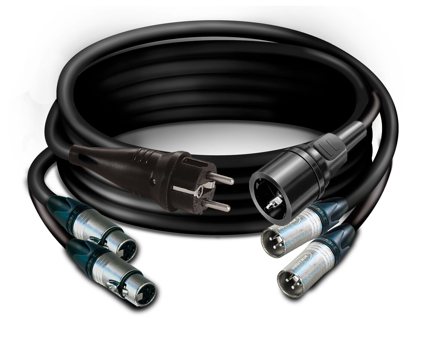 Luidspreker kabel PowerCON Aktive C290  DMX 2digitaal + 3x2,50 Stroom