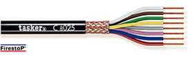 Rood koper gevlochten afgeschermde kabel 2 x 0,25 - CPR<br />C2025