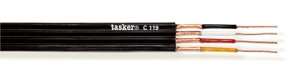 Deelbare afgeschermde platte kabel voor geluidsweergave en elektronische 4x0,14<br />C119