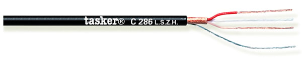 Gebalanceerde microfoonkabel 2x0,22 in LSZH<br />C286 L.S.Z.H