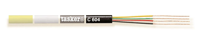 Flat telephone cable 4 x 0.08<br />C604color