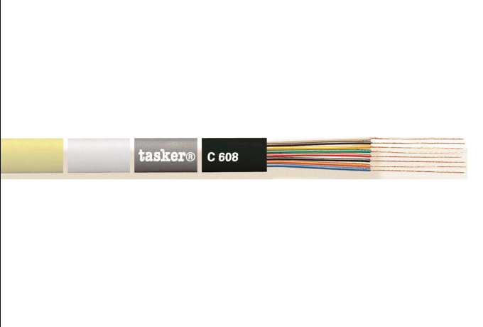Flat telephone cable 8 x 0.08<br />C608color