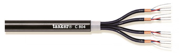 Multipair digitale kabel enkelvoudig afgeschermd 12x (2x0,22)<br />C812-soft