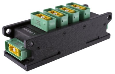 CP-BV6-R  cPot Strip. 6x cPot [m]  artikel  1027377 . The cPot Strip is a compact ruggedized distribution box for mobile grounding / potential equalization applications. Rugged EASYLEN® housing is ideally suited for outdoor usage and demanding applications under harsh conditions. 6x cPot male IN / OUT.