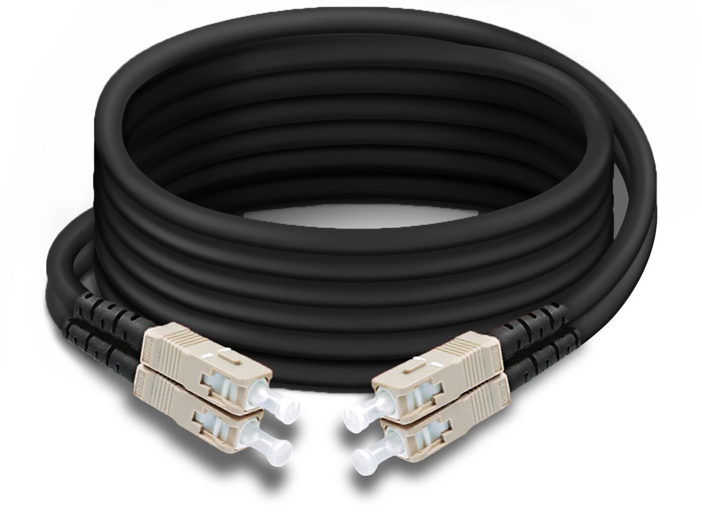 Glasvezel Fiber Optics kabel  Duplex Multimode . Connectoren D - SC-SC
