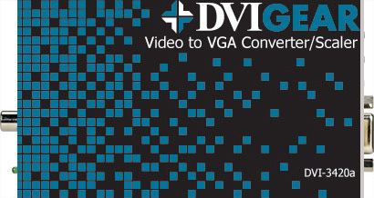 Video to VGA Converter/Scaler  DVI-3420a
