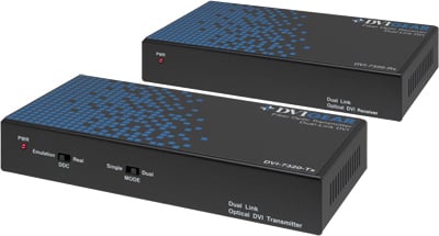 Dual-Link DVI Fiber Optic Extender, 7x LC  DVI-7320