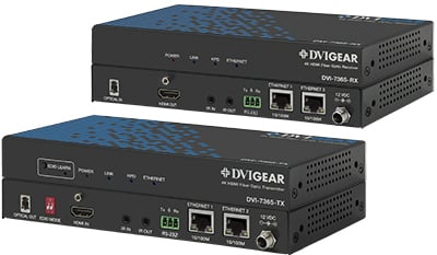 DVI-7365-SET  is a high-performance, cost-effective, 4K Multiport Optical Extender designed to meet and exceed even the most demanding system requirements.