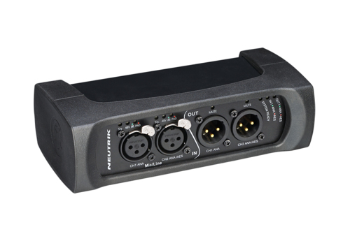 DANTA the NA2-IO-DPRO is a 2IN, 2OUT breakout box designed to connect legacy audio equipment with the Dante® network.