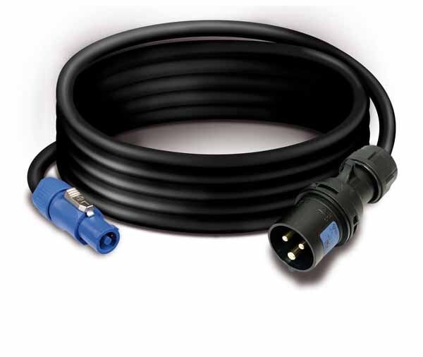 Stroom kabel  Neutrik powerCON-Schuko plug  450/750V  HO7RN-F kabel  3x2,5mm&sup2;