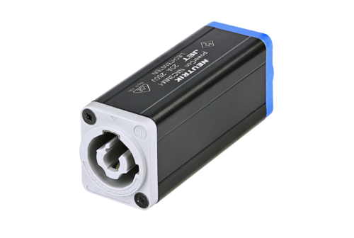 NAC3MM-1<br />powerCON NAC3MPXXA (power in) - powerCON NAC3MPXXB (power out), CBC coupler for linking power cables