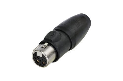 NC10FX-TOP  8+2 pole female cable connector, TRUE OUTDOOR PROTECTION (TOP), gold contacts