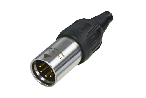 NC3MX-TOP  3 pole male cable connector, TRUE OUTDOOR PROTECTION, gold contacts
