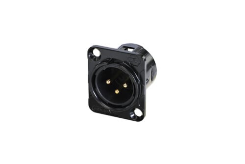 RC3MDL-B  Black plated housing, gold plated contacts