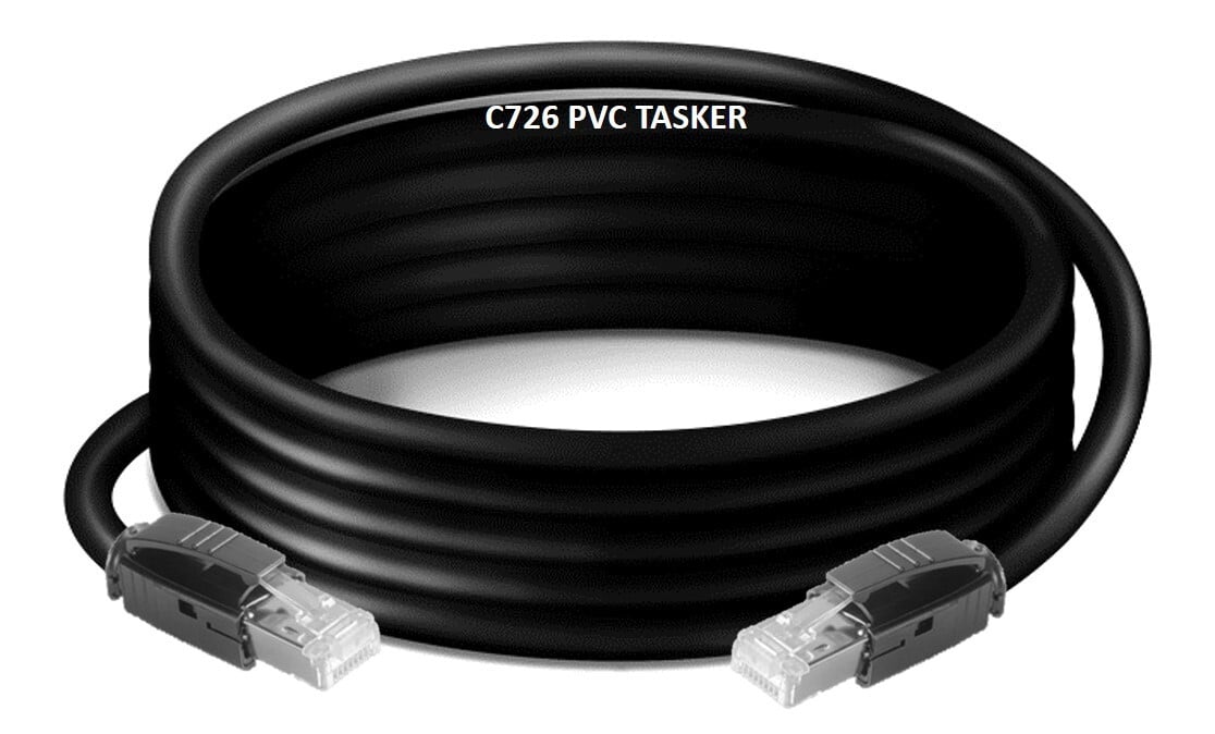 Ethernet Cat7flex Tasker kabel C726 PVC. Fixed en Mobiel. RJ45 - RJ45