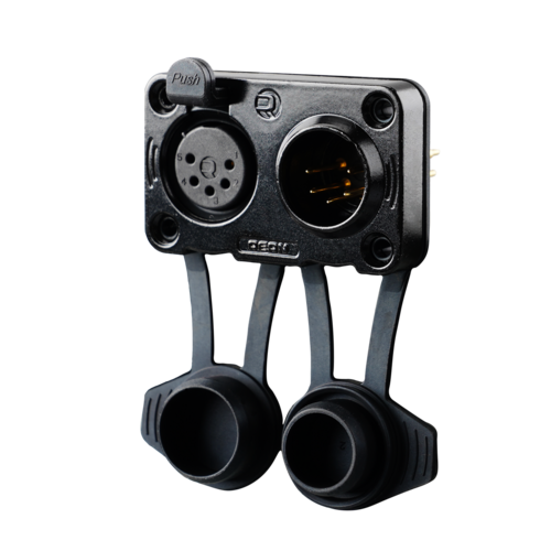 RRX5MF-Z-012-0  Black plated housing, gold plated contacts