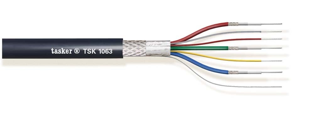 Multi-video cable 3x75 Ohm + 3x0.22 double shield<br />TSK1063