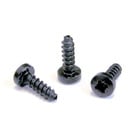 A-SCREW-1-8-100  Box 100pcs<br />Black self-tapping PLASTITE®* screw 2.9 x 1.05 triangle-shaped configuration, 8 mm long, panhead<br />Suitable for A, AA, Combo and speakON series<br />*PLASTITE® is a registered trademark of SFS Unimarket