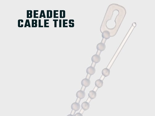 Beaded Cable Ties Natural lengte 20.3cm 18LB 8kg