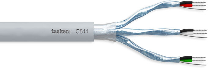 Shielded cable for DMX 512 - EIA RS 422 3x2x0,22 mm²<br />C511