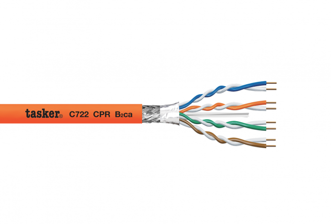 LAN cable Cat.6 S.F/U.T.P. - CPR B2ca<br />C722 CPR<br />New