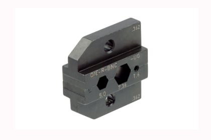 Neutrik Video BNC Accessories DIE-R-BNC-UG.Pin crimping 1.6mm.Shield and jacket:Hex crimp 7,36mm (A)5.0(B)