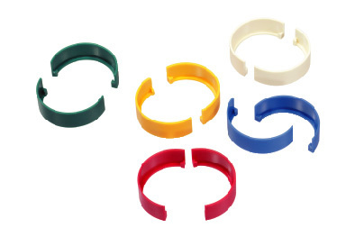 LCR-*  Box 100 pcs<br />Colored coding rings for right angle connector of the SPX Series.