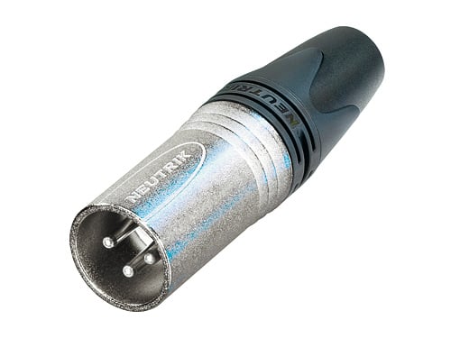 Audio XLR-kabelconnectors NC3MXX-14-D Bulk doos 100st<br />3-polige mannelijke kabelconnector voor 8 mm - 10 mm kabel O.D.