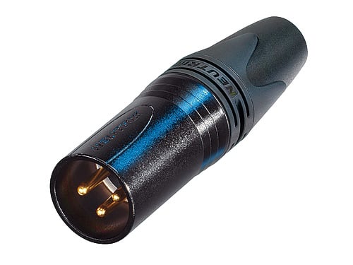 Audio XLR-kabelconnectoren NC3MXX-14-B-D Bulk doos 100st<br />3-polige mannelijke kabelconnector voor 8 mm - 10 mm kabel O.D.