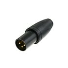 Audio XLR-kabelconnectoren 3-polig mannelijk Heavy.D. NC3MXX-HD-B-D. Bulk doos 25st
