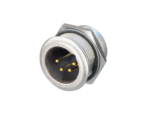 NC4MPR-HD<br />Heavy duty sealed male 4-pole XLR chassis connector for outdoor use, weatherproof applications as well as in a wide range of industrial applications.