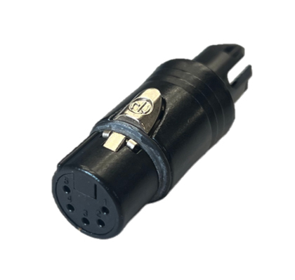 Audio XLR-kabelconnectoren NC5FXX-BAG-WOB Bulk doos 100st<br />5-polige kabelconnector vrouwelijk met zwarte behuizing en zilveren contacten, zonder afdicht dop