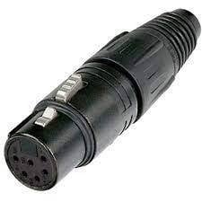 Audio XLR-kabelconnectoren 6 polig NC6FSXX-BAG