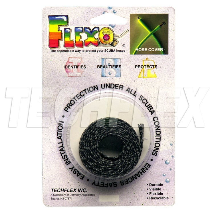 SCR  Flexo SCUBA HOSE Covers . REFLEX Sleeving Black Kit Includes:<br />44" of 1/2"