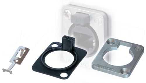 Neutrik®etherCON SE8FD-TOP. Assembly kit to cover D-series etherCON connectors into TOP versions.