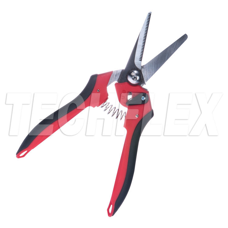 Techflex Tuff Cut Scissors, Heavy Duty-RED SHR-Red-HD