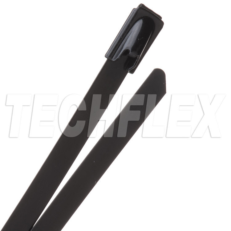 Stainless Steel Cable Ties   Black Coated
