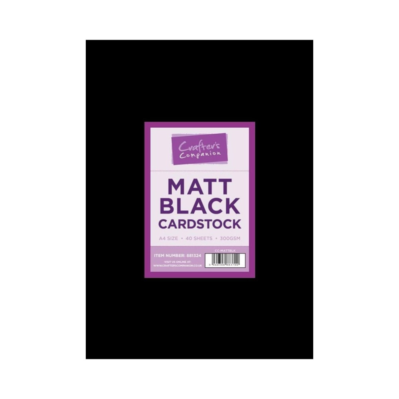 Matt Black Cardstock A4
