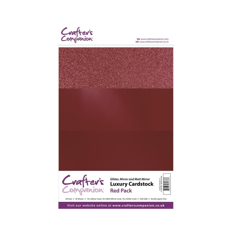Luxury Cardstock Pack A4 Red