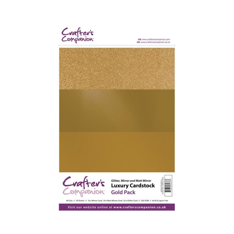 Luxury Cardstock Pack A4 Gold