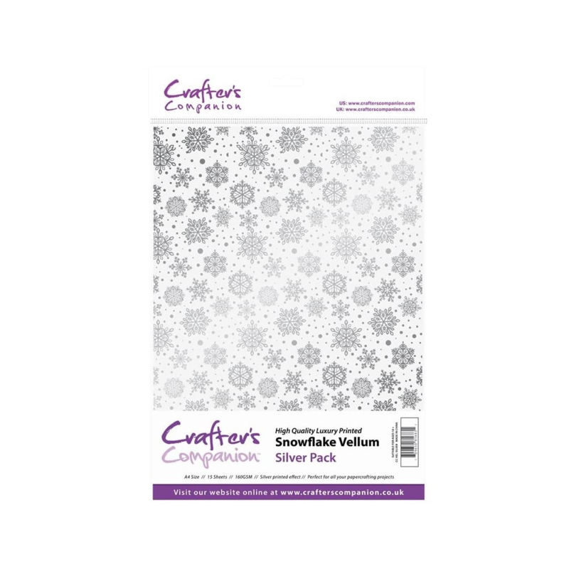 Snowflake Vellum Silver pack A4